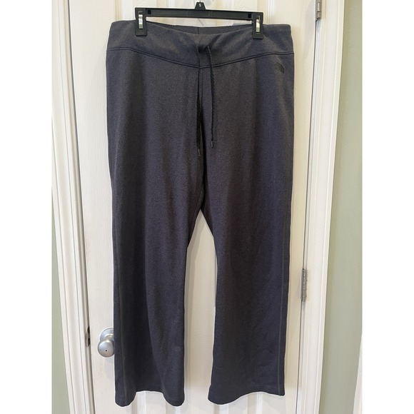 The North Face Womens XL Fave Pant Charcoal Drawstring Stretch Fleece - Picture 1 of 10
